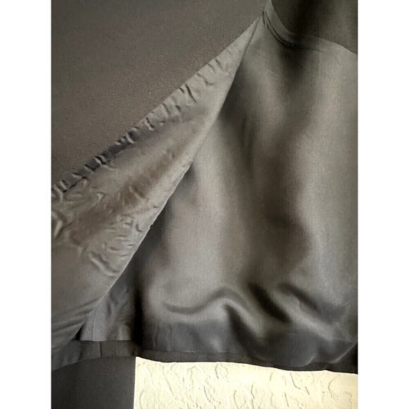 Talbots Petites Woman's Black Rhinestone Cropped Blazer Size 8 Event Holiday - Picture 15 of 16